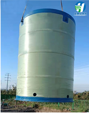 安徽宣城一体化玻璃钢泵站 雨污水收集工程
